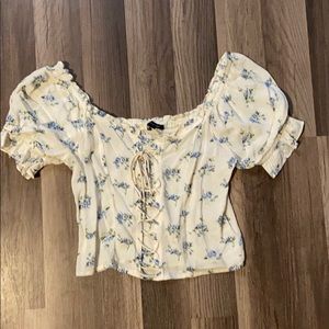 Flower corset top